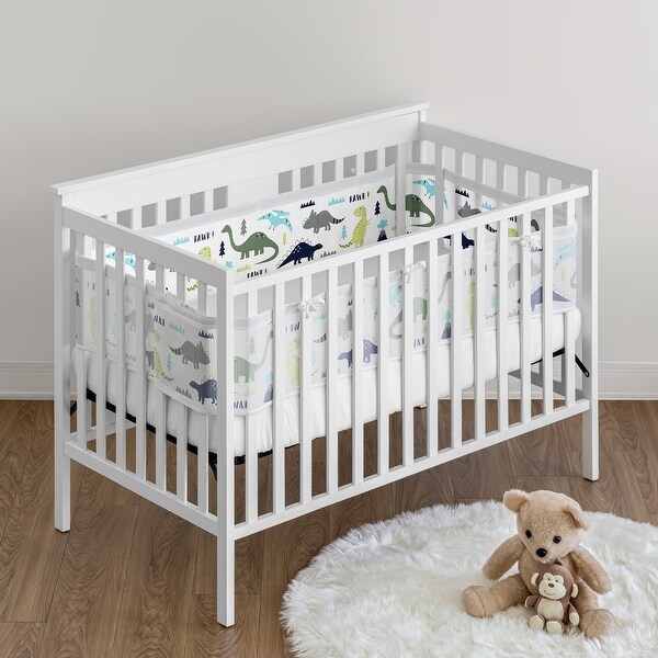 Blue Green Modern Dinosaur Boy Sweet Jojo Designs + BreathableBaby